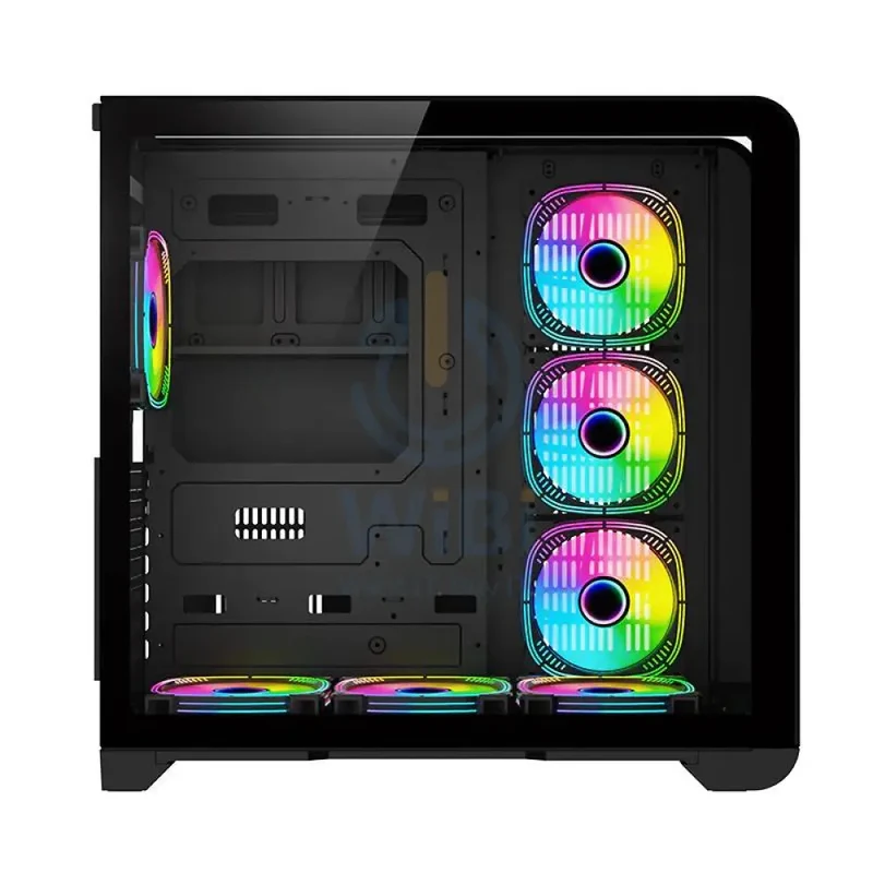 GameOn Infinity Midnight Series ARGB Mid Tower Gaming Case - Black