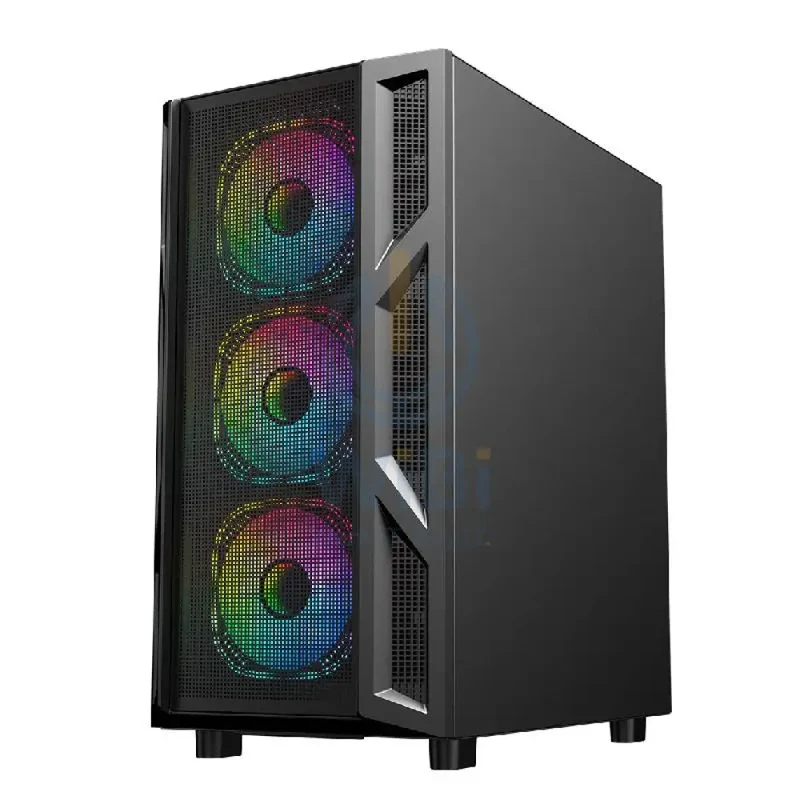 GameOn Trident IV Series Mid Tower Gaming Case - Black