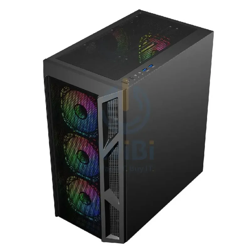GameOn Trident IV Series Mid Tower Gaming Case - Black