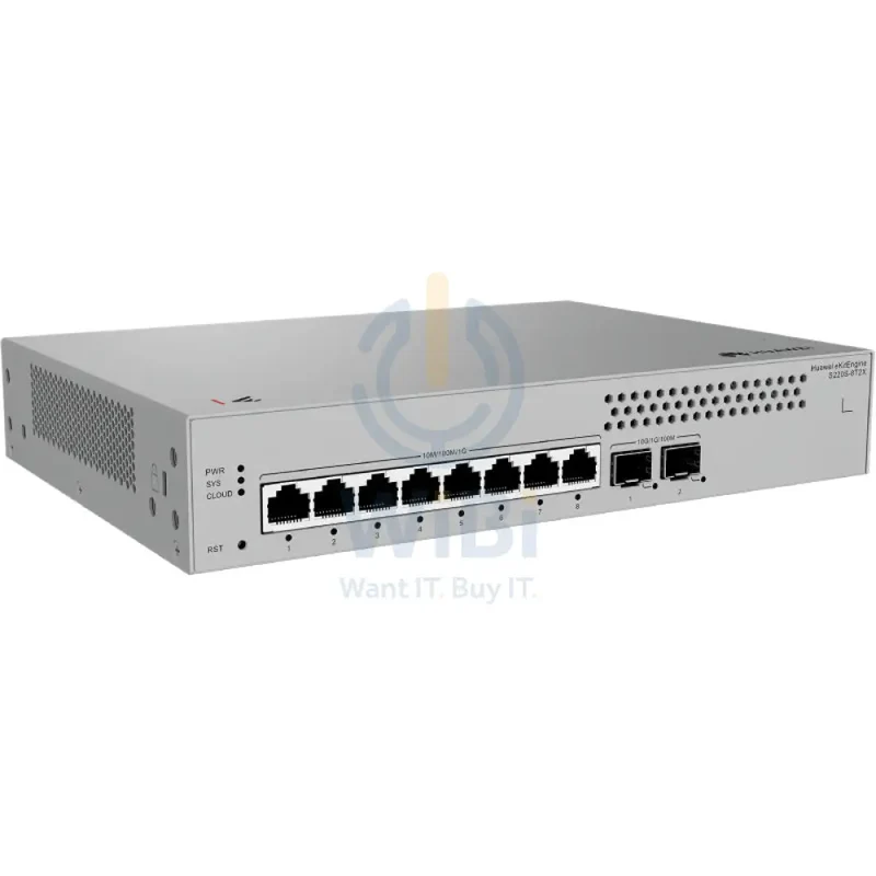 Huawei ekitEngine S220S-8T2X Switch - 56 Gbit/s / 10G SFP+ / GE RJ45 - Switch
