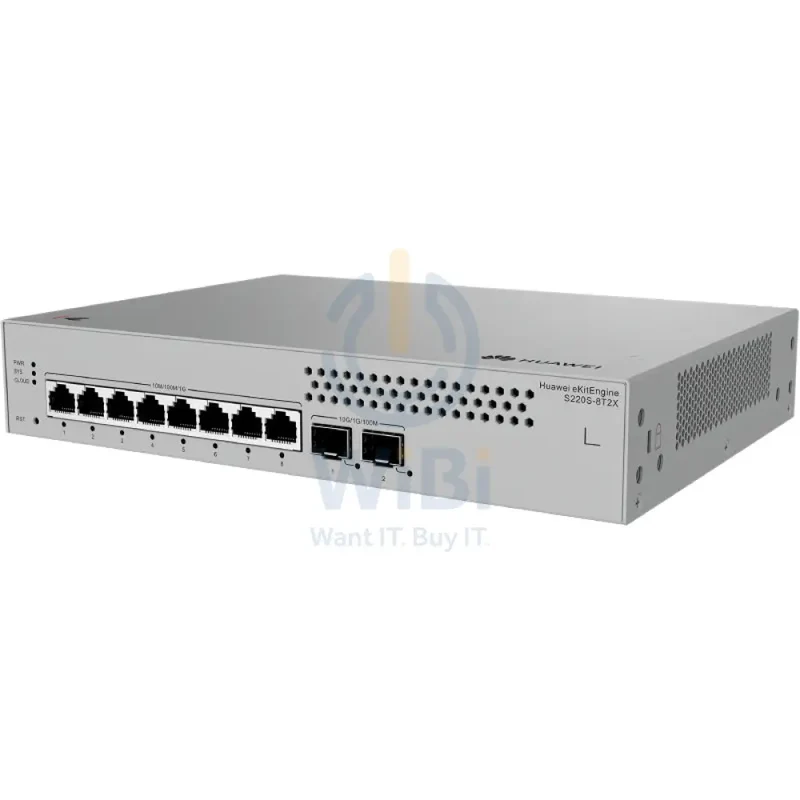 Huawei ekitEngine S220S-8T2X Switch - 56 Gbit/s / 10G SFP+ / GE RJ45 - Switch