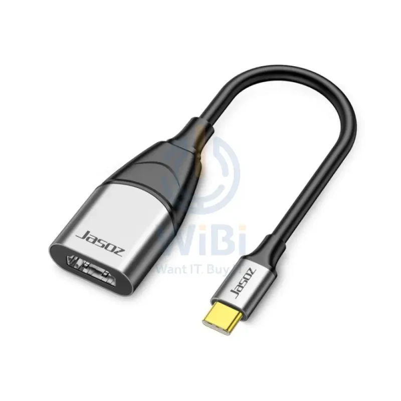 محول جازوز H103 يو إس بي-C إلى HDMI، باللون الأسود/الفضي