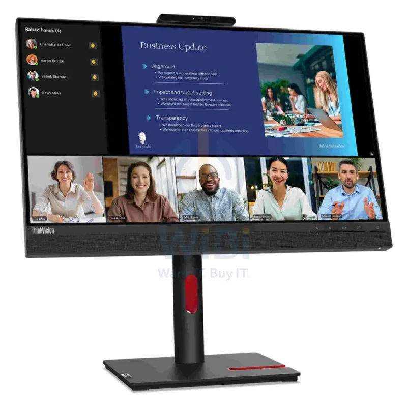 Lenovo ThinkVision T24v-30 - 23.8" FHD Anti-Glare / 4ms / 75Hz / USB 3.2 Gen 1/USB 2.0 / HDMI 1.4 / DP 1.2 / VGA / 3YW - Monitor