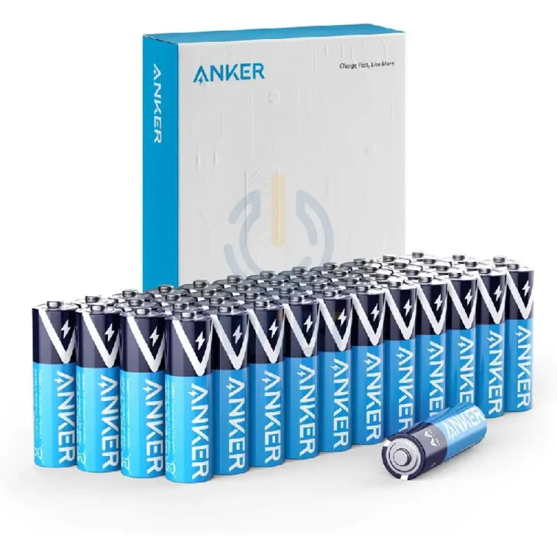 Anker AA Alkaline Batteries - Blue / Pack Of 48