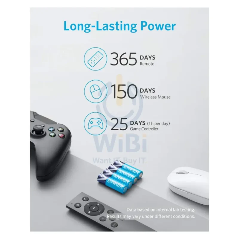 Anker AA Alkaline Batteries - Blue / Pack Of 48