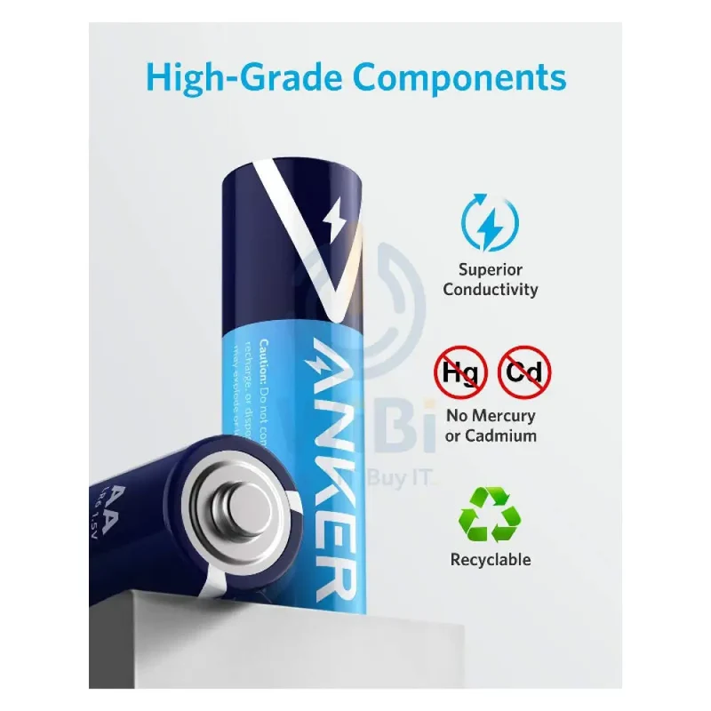 Anker AA Alkaline Batteries - Blue / Pack Of 48