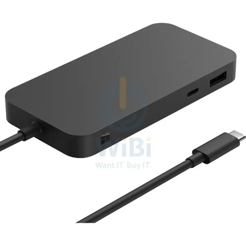 محطة إرساء مايكروسوفت سيرفس يو إس بي 4، يو إس بي-C، يو إس بي-A 3.2 الجيل الثاني، HDMI 2.1، إيثرنت جيجابت، باللون الأسود
