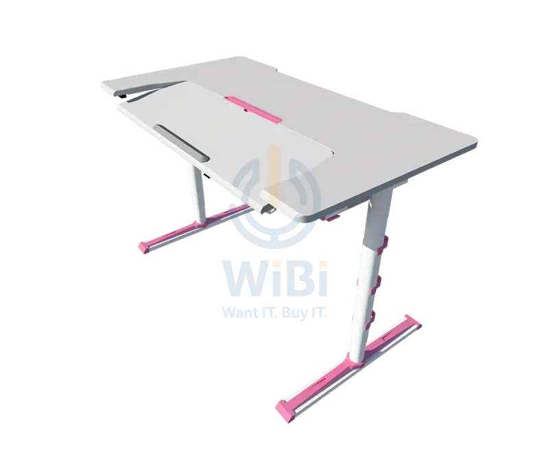 SADES Alpha Gaming Table With USB Hub - PINK