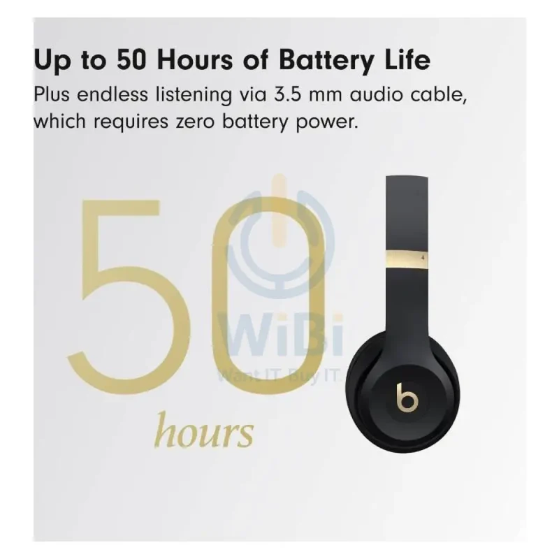 Beats Solo 4 Wireless Headphone - Bluetooth / 3.5mm / USB-C / Black/Gold