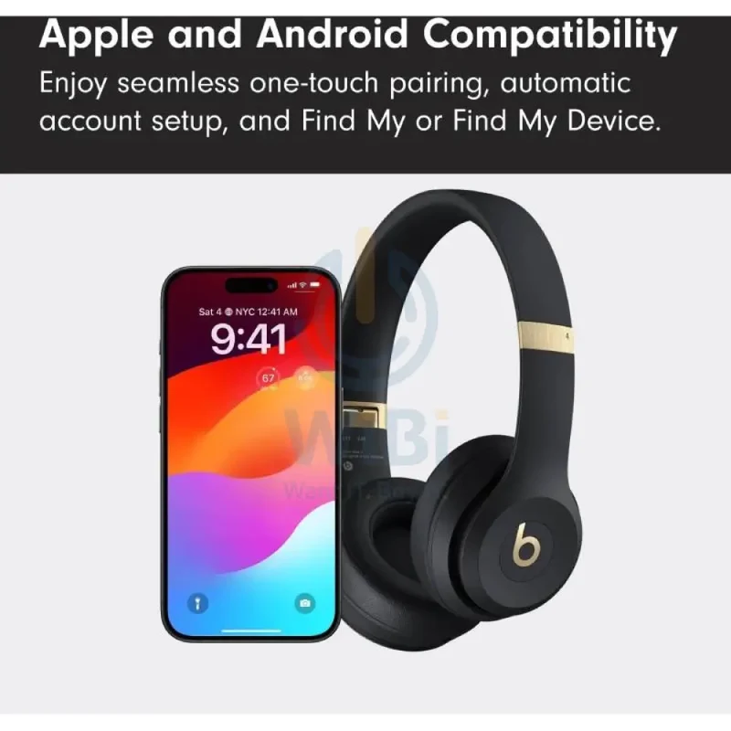 Beats Solo 4 Wireless Headphone - Bluetooth / 3.5mm / USB-C / Black/Gold