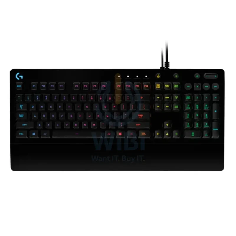 لوحة مفاتيح ألعاب لوجيتك G213 بروديجي، سلكية، RGB، باللون الأسود