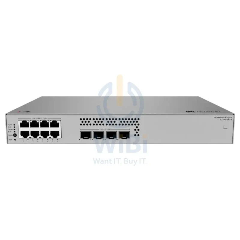 Huawei eKitEngine S220S-8P4J Switch - 36 Gbit/s / 2.5G SFP / GE RJ45 - Switch
