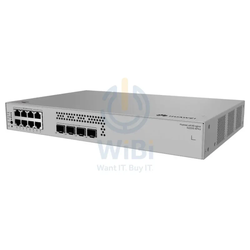 Huawei eKitEngine S220S-8P4J Switch - 36 Gbit/s / 2.5G SFP / GE RJ45 - Switch