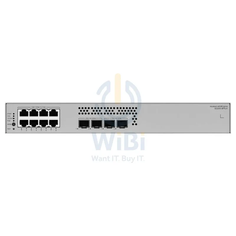 Huawei eKitEngine S220S-8P4JX Switch - 66 Gbit/s / 2.5G SFP / GE RJ45 - Switch