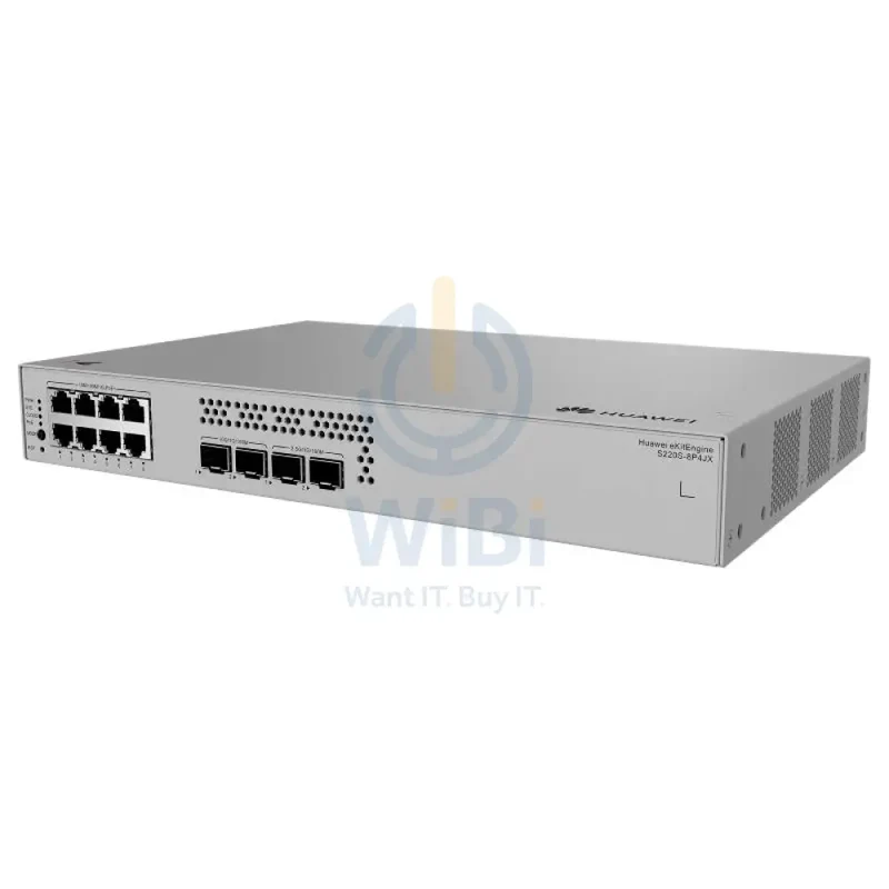 Huawei eKitEngine S220S-8P4JX Switch - 66 Gbit/s / 2.5G SFP / GE RJ45 - Switch
