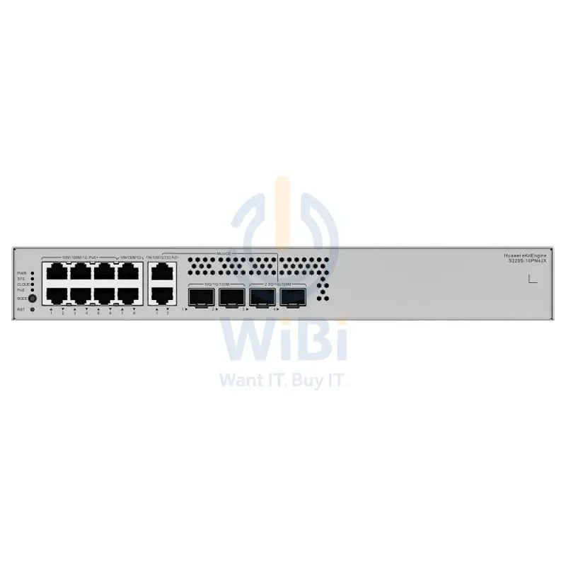 Huawei eKitEngine S220S-10PN4JX Switch - 76 Gbit/s / 2.5G SFP / GE RJ45 - Switch