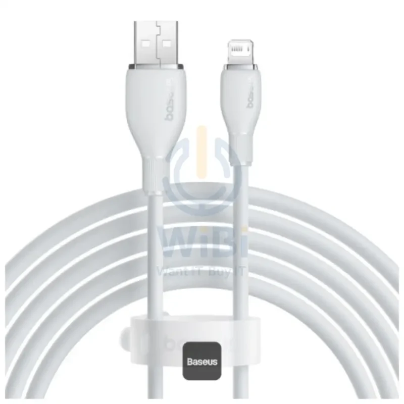 Baseus Pudding Series Fast Charging USB-A to Lightning Cable - 2 Meter / 20W / Stellar White