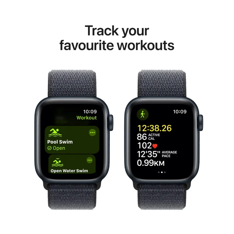 Apple Watch SE (2nd Gen) with Sport Loop - LTPO OLED / 44mm / Bluetooth / Wi-Fi / Ink