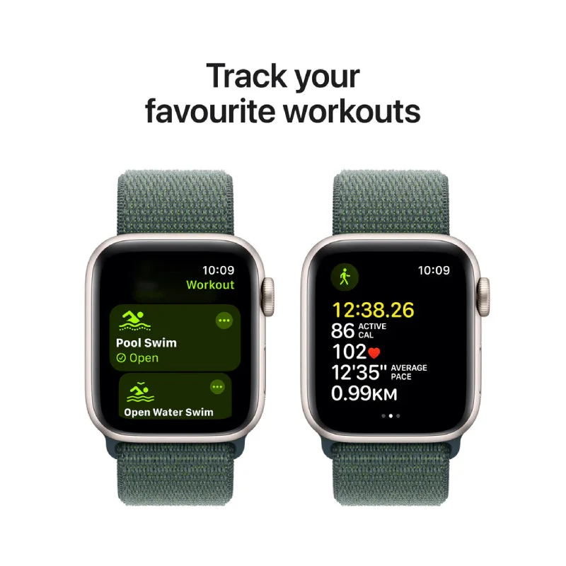 Apple Watch SE (2nd Gen) with Sport Loop - LTPO OLED / 40mm / Bluetooth / Wi-Fi / Lake Green