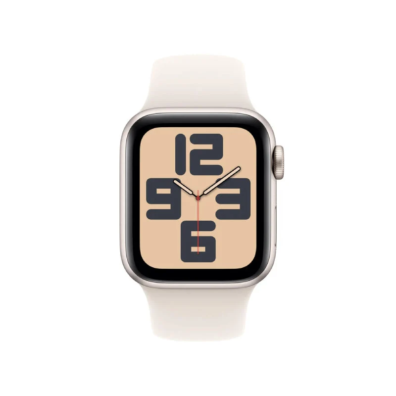 Apple Watch SE (2nd Gen) with Sport Band - LTPO OLED / 40mm / Medium/Large / Bluetooth / Wi-Fi / Starlight