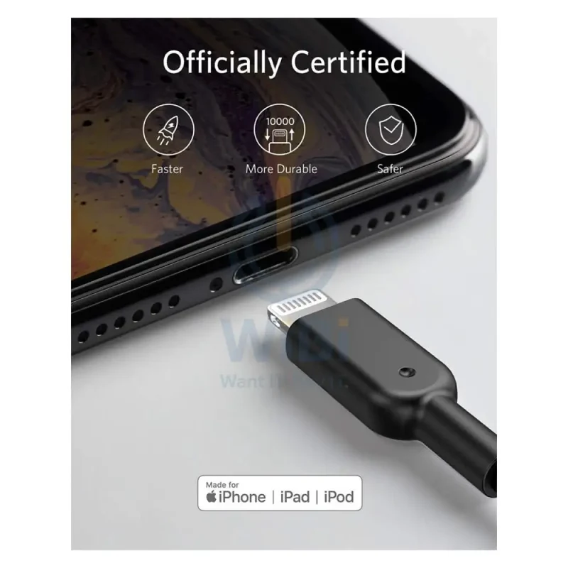 Anker PowerLine II Lightning Cable - USB-A / 3 Meter / Black