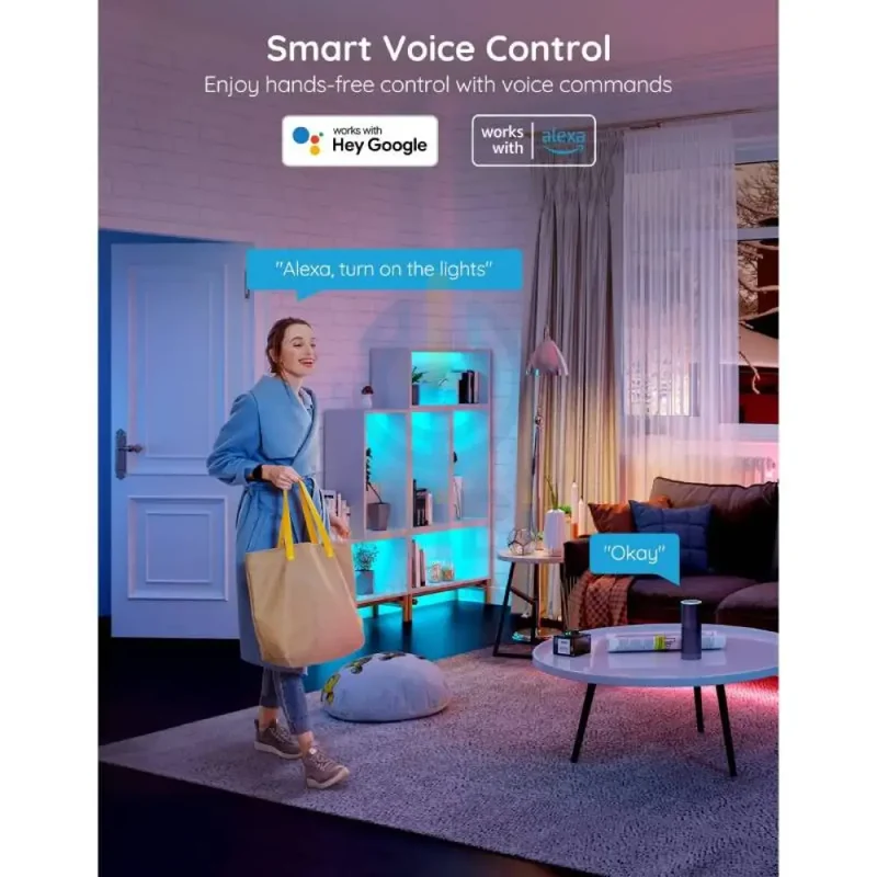 شريط إضاءة LED من جوفي بتقنية RGB - بلوتوث / 5 أمتار