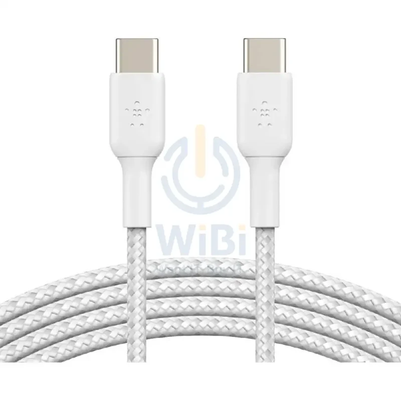 Belkin Premium Braided Cable - 1 Meter / USB-C / White