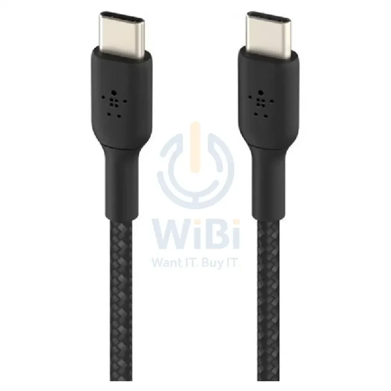 Belkin Premium Braided Cable - 1 Meter / USB-C / Black