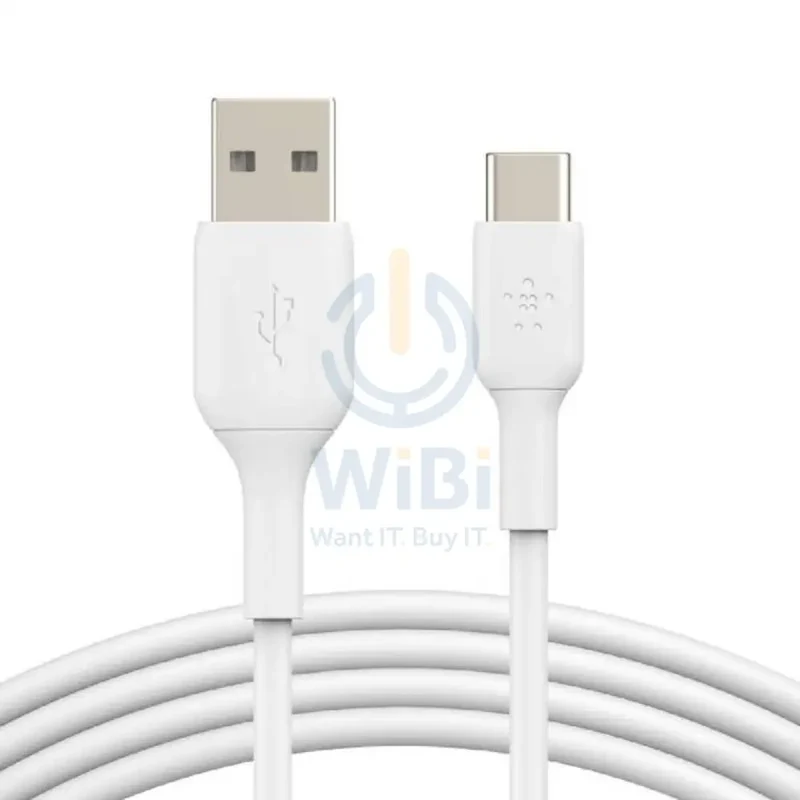 Belkin PVC Cable - 1 Meter / USB-A / USB-C / White