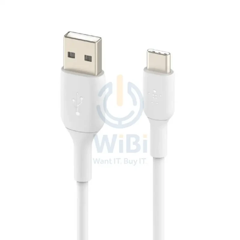 Belkin PVC Cable - 1 Meter / USB-A / USB-C / White
