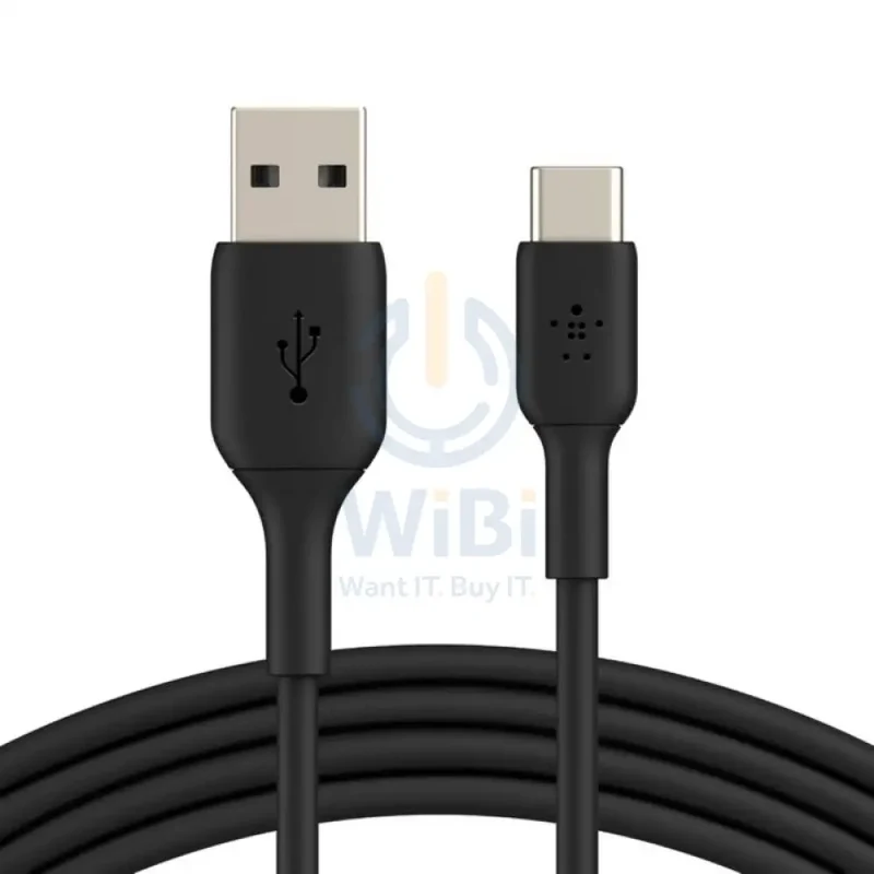 Belkin PVC Cable - 1 Meter / USB-A / USB-C / Black