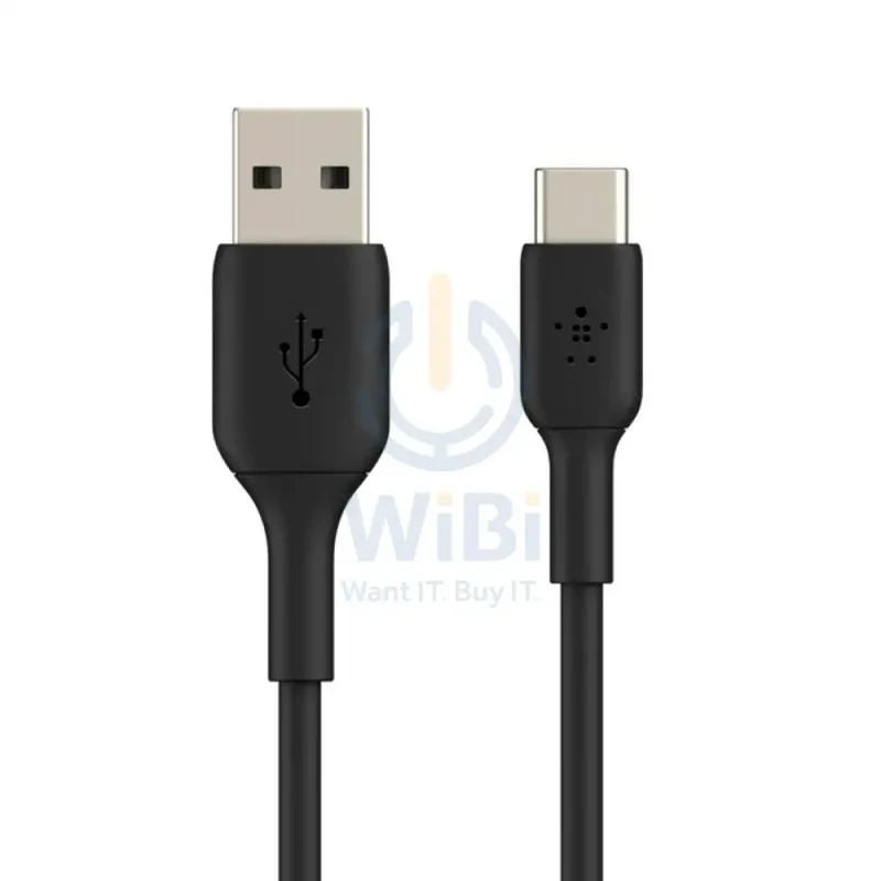 Belkin PVC Cable - 1 Meter / USB-A / USB-C / Black
