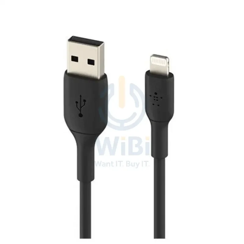 Belkin PVC Cable - 1 Meter / USB-A / Lightning / Black