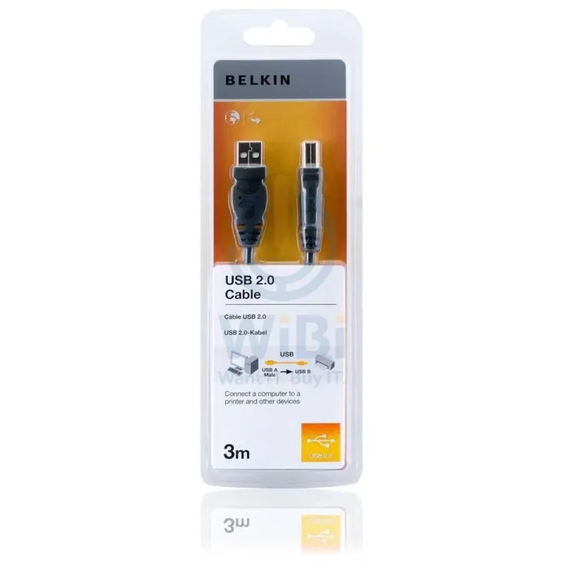 Belkin USB 2.0 Premium Printer Cable - 3 Meter / Black
