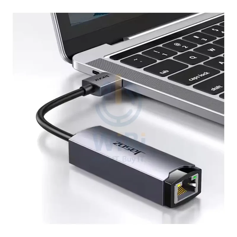 بطاقة شبكة جاسوز F105 يو إس بي 3.0 إلى RJ45 جيجابت - 100 ميجابت في الثانية / رمادي فضائي
