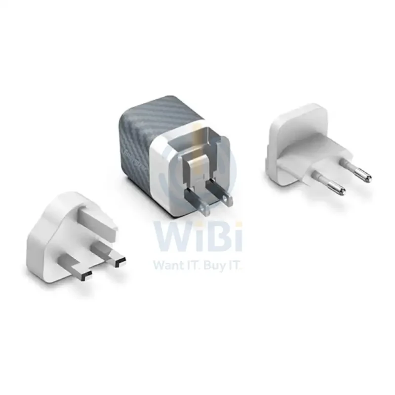 Energizer Ultimate Wall Charger with Universal Plug - 38W / Type-C / USB-A / Silver