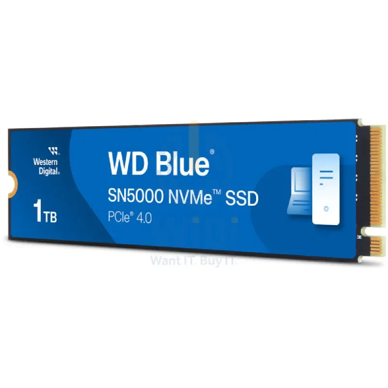WD Blue SN5000 NVMe SSD - 1TB / Up to 5,150MB/s / M.2 2280 / PCIe Gen4 x4 - SSD (Solid State Drive)