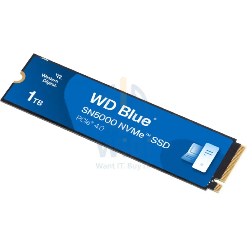 WD Blue SN5000 NVMe SSD - 1TB / Up to 5,150MB/s / M.2 2280 / PCIe Gen4 x4 - SSD (Solid State Drive)
