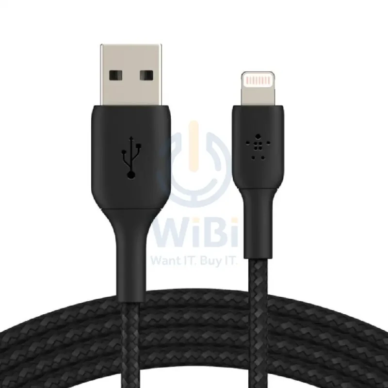 Belkin Premium Braided Cable - 1 Meter / USB-A / Lightning / Black