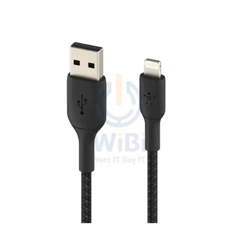 Belkin Premium Braided Cable - 1 Meter / USB-A / Lightning / Black