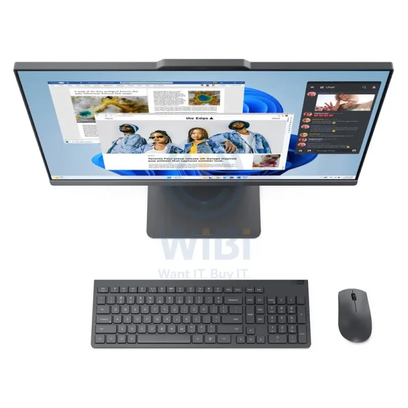 Lenovo IdeaCentre Gen 9 AIO PC - i7 / 64GB / 512GB (NVMe M.2 SSD) / 23.8" FHD Non-Touch / DOS (Without OS) / 1YW / Luna Grey - Desktop