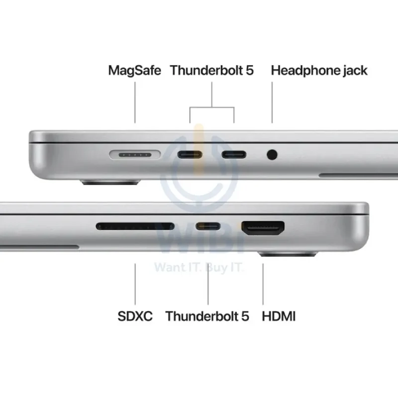 Apple MacBook Pro - 16.2" / M4 Max / 16-Core CPU / 40-Core GPU / 48GB RAM / 1TB SSD / Silver / Arabic/English / 1YW