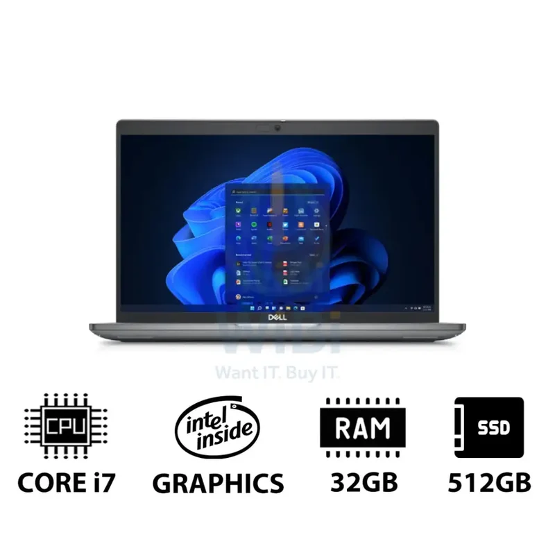 Dell Latitude 5450 - 14.0" FHD / i7 / 32GB / 512GB (NVMe M.2 SSD) / WWAN / Win 11 Pro / 1YW - Laptop