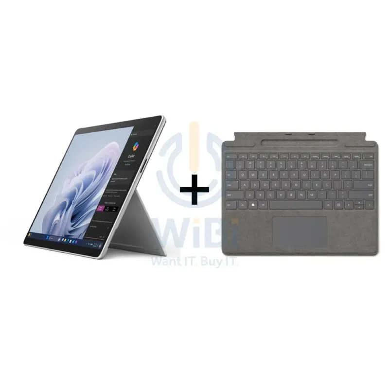 Microsoft Surface Pro 10 - 13.0" / Ultra 7 165U / 16GB / 512GB SSD / Win 11 Pro / Platinum / Business Edition + Microsoft Surface Pro Signature Keyboard - Magnetic / Arabic/English / Platinum - Microsoft Surface Pro 10