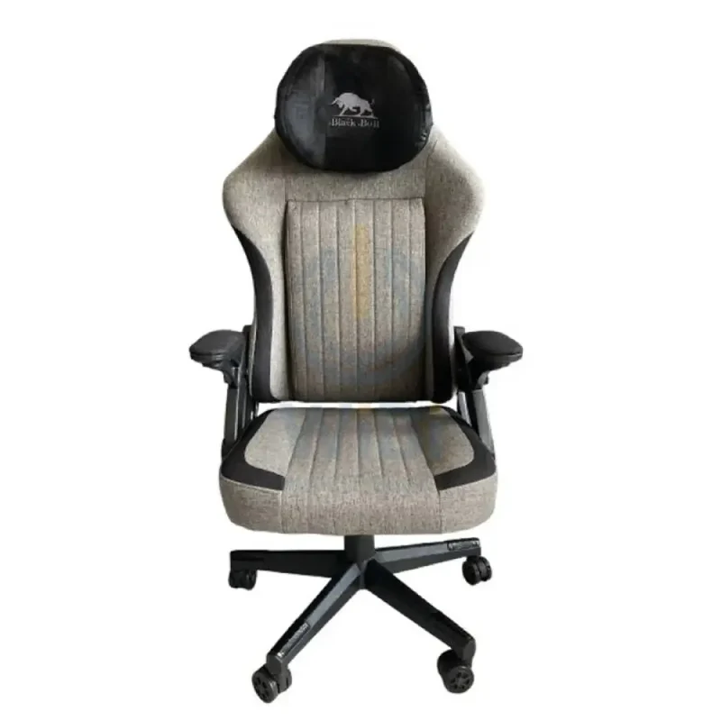 Black Bull Molded Headrest Up & Down Gaming Chair - Black/Red