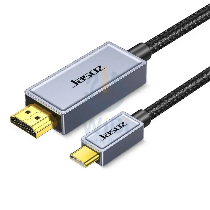 كابل جازوز H102 من Type-C إلى HDMI - 1.8 متر / أسود