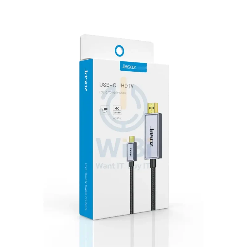 كابل جازوز H102 من Type-C إلى HDMI - 1.8 متر / أسود
