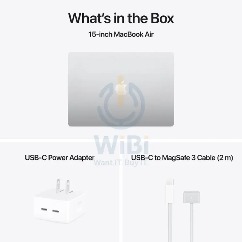 Apple MacBook Air - 15.3" / M4 / 10-Core CPU / 10-Core GPU / 16-Core Neural Engine / 24GB RAM / 512GB SSD / Arb/Eng / Silver / 1YW