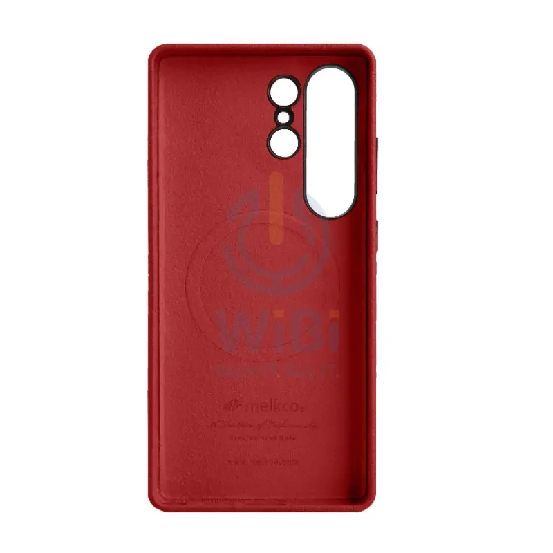 Melkco Origin Series Premium Leather Regal Snap MagSafe Cover - Samsung Galaxy S25 Ultra / Red