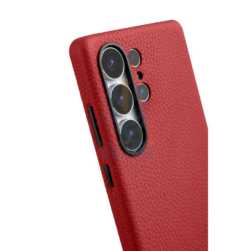 Melkco Origin Series Premium Leather Regal Snap MagSafe Cover - Samsung Galaxy S25 Ultra / Red